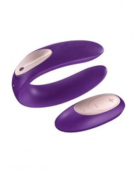 Вібратор для пар Satisfyer Double Plus Remote з пультом ДК та двома моторчиками - Фото №1 Вібратор для пар Satisfyer Double Plus Remote з пультом ДК та двома моторчиками - Фото №1