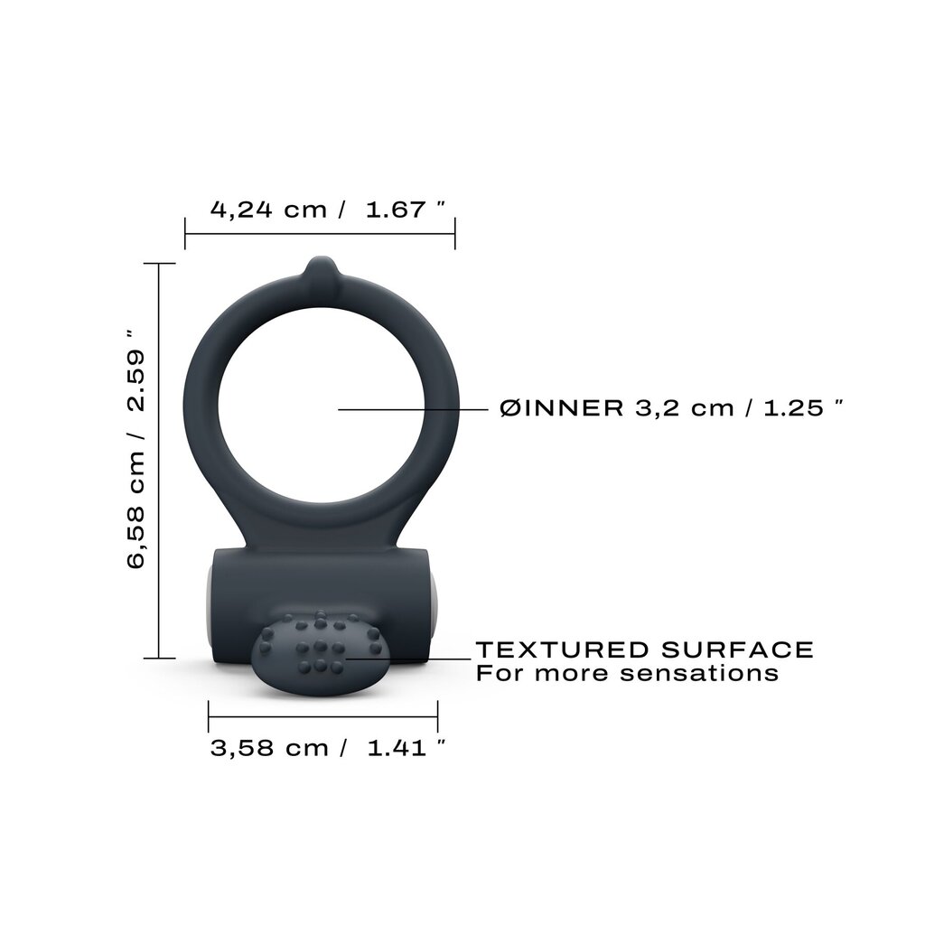 Эрекционное кольцо Dorcel Power Clit Black V2 с вибрацией, с язычком со щеточкой - Фото №2 Эрекционное кольцо Dorcel Power Clit Black V2 с вибрацией, с язычком со щеточкой - Фото №2