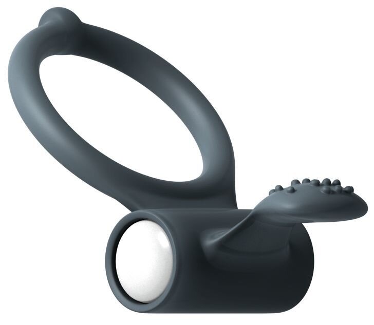 Эрекционное кольцо Dorcel Power Clit Black V2 с вибрацией, с язычком со щеточкой - Фото №3 Эрекционное кольцо Dorcel Power Clit Black V2 с вибрацией, с язычком со щеточкой - Фото №3