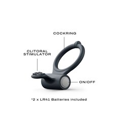Эрекционное кольцо Dorcel Power Clit Black V2 с вибрацией, с язычком со щеточкой - Фото №1 Эрекционное кольцо Dorcel Power Clit Black V2 с вибрацией, с язычком со щеточкой - Фото №1