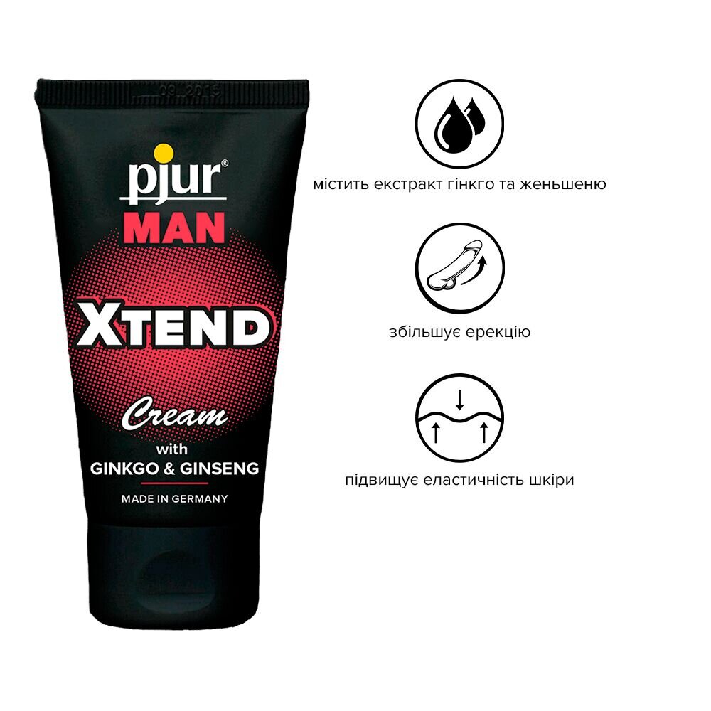 Крем для пеніса стимулювальний pjur MAN Xtend Cream 50 ml, з екстрактом гінкго та женьшеню - Фото №5