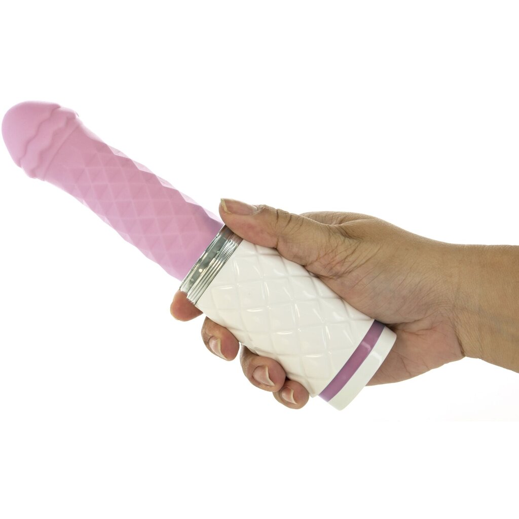 Розкішний вібратор-пульсатор з присоскою Pillow Talk - Feisty Thrusting Vibrator Pink - Фото №5