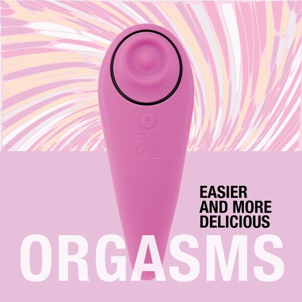 Пульсатор для клітора плюс вібратор FeelzToys - FemmeGasm Tapping & Tickling Vibrator Pink - Фото №3
