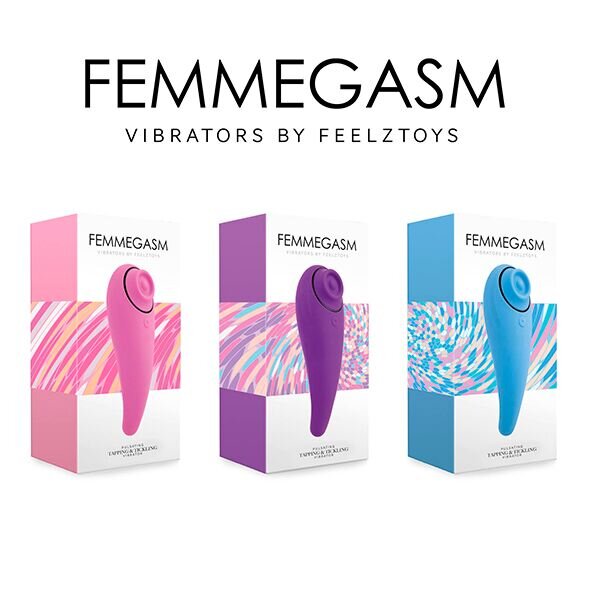 Пульсатор для клітора плюс вібратор FeelzToys - FemmeGasm Tapping & Tickling Vibrator Pink - Фото №4
