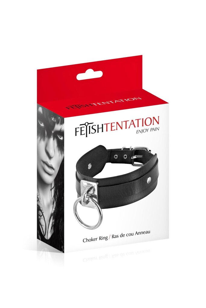 Нашийник c кільцем Fetish Tentation Choker Ring - Фото №2 Нашийник c кільцем Fetish Tentation Choker Ring - Фото №2
