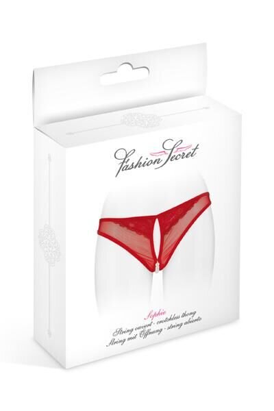 Трусики с жемчугом и доступом Fashion Secret Sophie Red - Фото №4 Трусики с жемчугом и доступом Fashion Secret Sophie Red - Фото №4