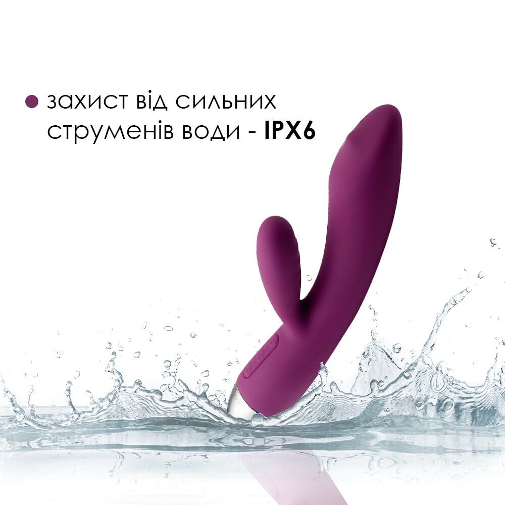 Вібратор-кролик із перлинною стимуляцією точки G Svakom Trysta Violet - Фото №4 Вібратор-кролик із перлинною стимуляцією точки G Svakom Trysta Violet - Фото №4