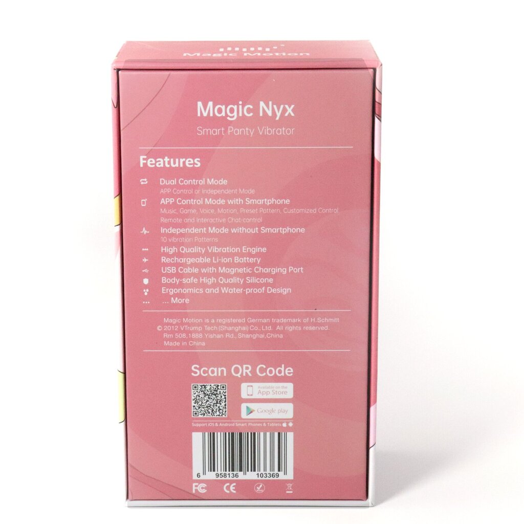Смарт-вибратор в трусики Magic Motion Nyx Red - Фото №3 Смарт-вибратор в трусики Magic Motion Nyx Red - Фото №3