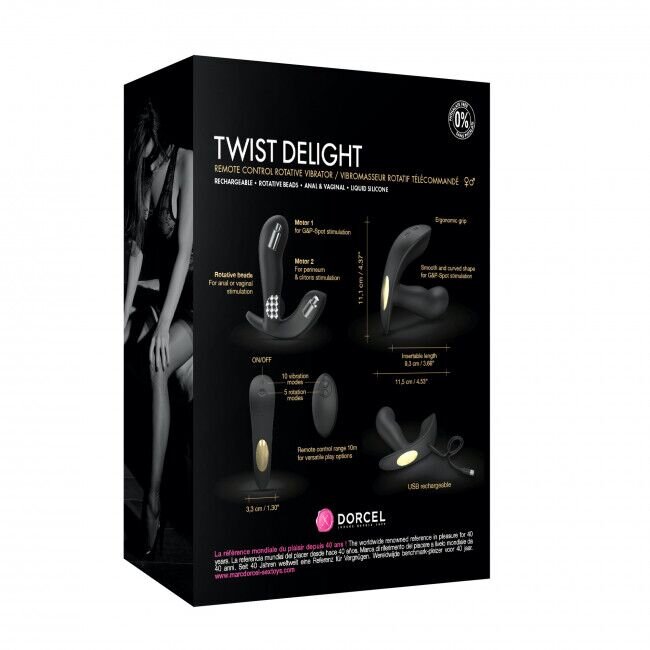 Универсальный вибратор с жемчужным массажем Dorcel TWIST DELIGHT - Фото №5 Универсальный вибратор с жемчужным массажем Dorcel TWIST DELIGHT - Фото №5