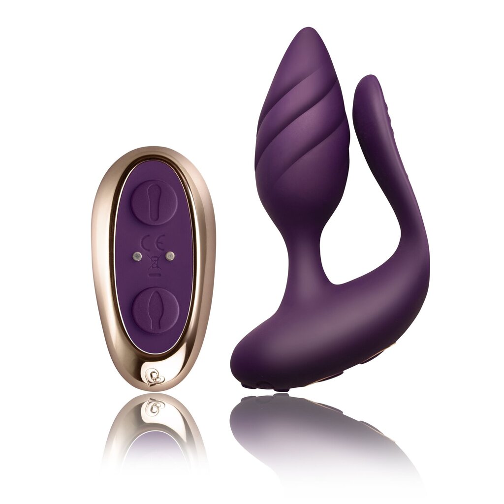 Анально-вагінальний вібратор для пар Rocks Off Cocktail Purple, пульт ДК - Фото №5 Анально-вагінальний вібратор для пар Rocks Off Cocktail Purple, пульт ДК - Фото №5