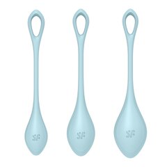 Набір йоні намистин Satisfyer Yoni Power 2 Light Blue, диаметр 2-2,5-3см, вес 22-44-73гр - Фото №1