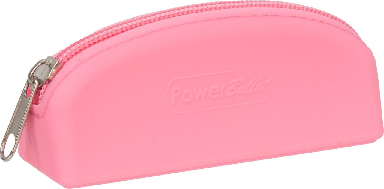 Сумка для зберігання секс-іграшок PowerBullet - Silicone Storage Zippered Bag Pink - Фото №4