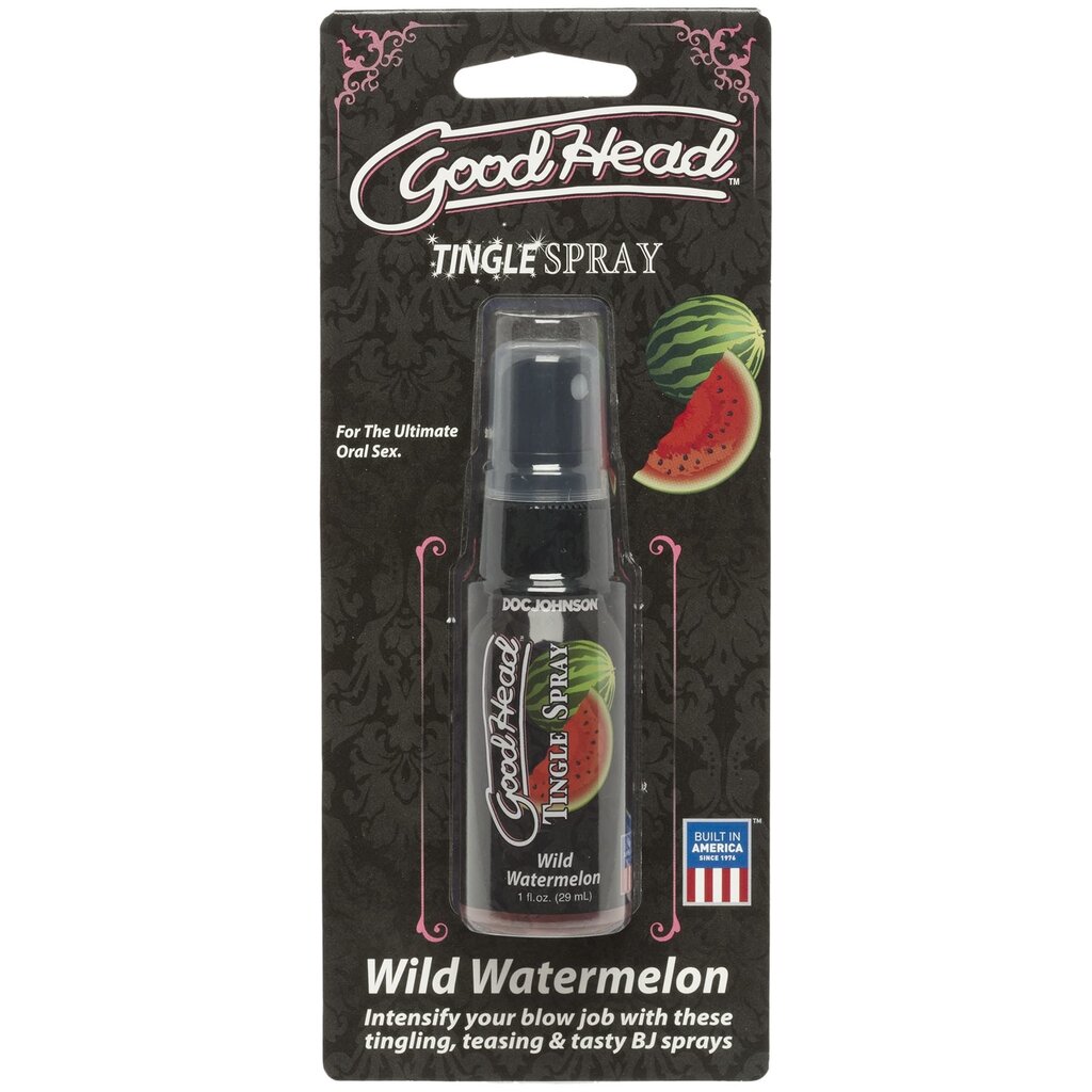 Спрей для мінету Doc Johnson GoodHead Tingle Spray - Watermelon (29 мл) зі стимулювальним ефектом - Фото №2 Спрей для мінету Doc Johnson GoodHead Tingle Spray - Watermelon (29 мл) зі стимулювальним ефектом - Фото №2