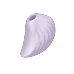 Вакуумний кліторальний стимулятор із вібрацією Satisfyer Pearl Diver Violet - Фото №1