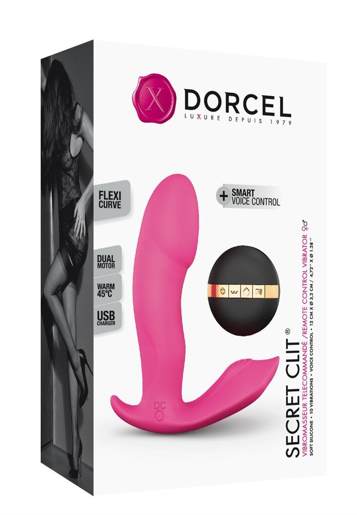 Вібратор Dorcel Secret Clit з підігрівом і пультом ДК, можна під одяг, голосове керування - Фото №4 Вібратор Dorcel Secret Clit з підігрівом і пультом ДК, можна під одяг, голосове керування - Фото №4
