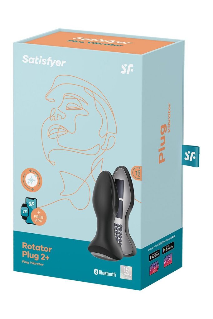 Анальна смарт-вібропробка із перлинним масажем Satisfyer Rotator Plug 2+ Black - Фото №3 Анальна смарт-вібропробка із перлинним масажем Satisfyer Rotator Plug 2+ Black - Фото №3