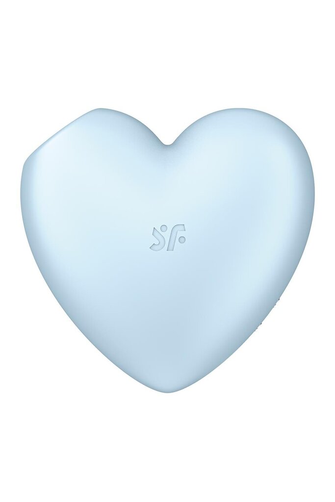 Вакуумний стимулятор-серце з вібрацією Satisfyer Cutie Heart Blue - Фото №5