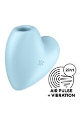 Вакуумный стимулятор-сердечко с вибрацией Satisfyer Cutie Heart Blue - Фото №1 Вакуумный стимулятор-сердечко с вибрацией Satisfyer Cutie Heart Blue - Фото №1