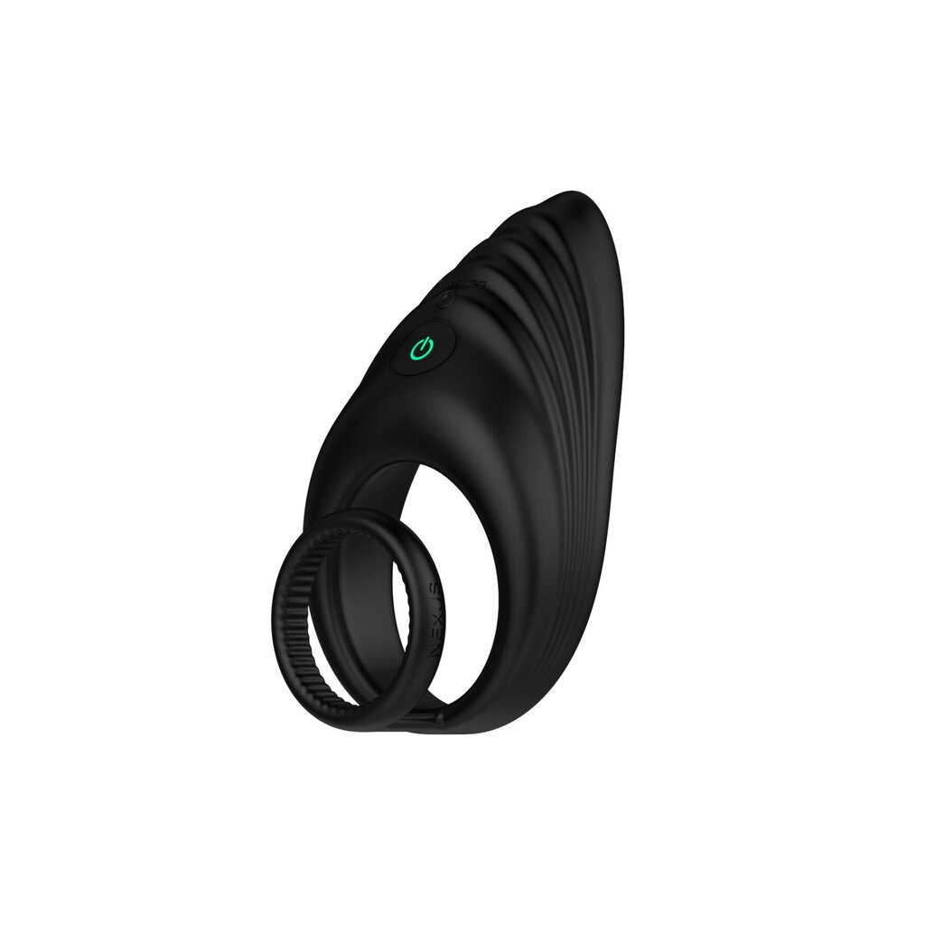 Ерекційне віброкільце Nexus Enhance Vibrating Cock and Ball Ring, подвійне - Фото №4