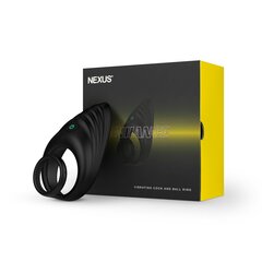 Ерекційне віброкільце Nexus Enhance Vibrating Cock and Ball Ring, подвійне - Фото №1