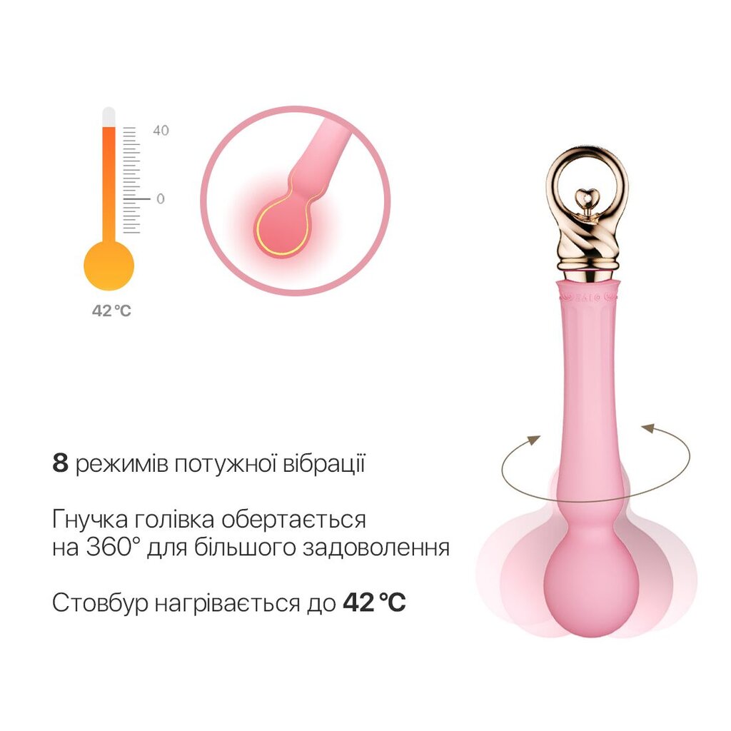 Вибромассажер с подогревом Zalo Sweet Magic - Confidence Wand Fairy Pink - Фото №1 Вибромассажер с подогревом Zalo Sweet Magic - Confidence Wand Fairy Pink - Фото №1
