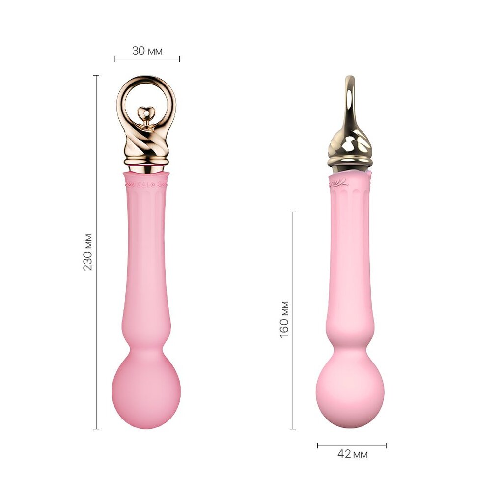 Вибромассажер с подогревом Zalo Sweet Magic - Confidence Wand Fairy Pink - Фото №5 Вибромассажер с подогревом Zalo Sweet Magic - Confidence Wand Fairy Pink - Фото №5