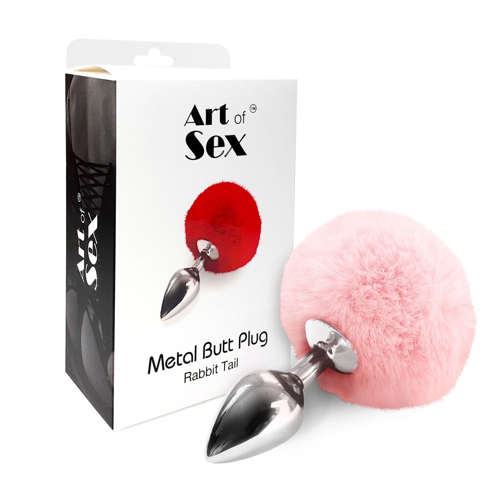 Металлическая анальная пробка М Art of Sex - Metal Butt plug Rabbit Tail Soft pink, диаметр 3,4 см - Фото №3 Металлическая анальная пробка М Art of Sex - Metal Butt plug Rabbit Tail Soft pink, диаметр 3,4 см - Фото №3