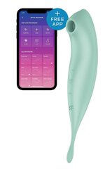 Смарт-вибратор для клитора с вакуумной стимуляцией Satisfyer Twirling Pro+ Mint - Фото №1 Смарт-вибратор для клитора с вакуумной стимуляцией Satisfyer Twirling Pro+ Mint - Фото №1