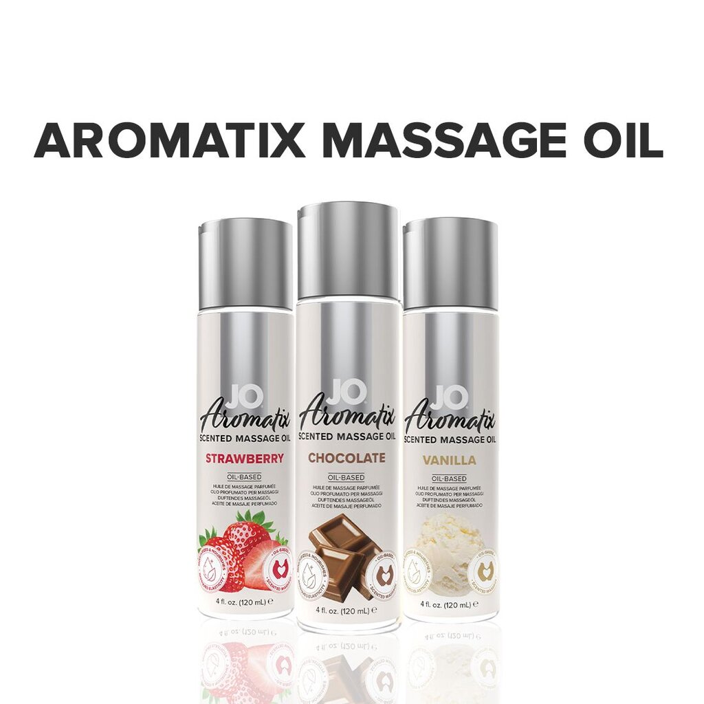 Натуральное массажное масло JO Aromatix Massage Oil Chocolate 120 мл - Фото №2 Натуральное массажное масло JO Aromatix Massage Oil Chocolate 120 мл - Фото №2