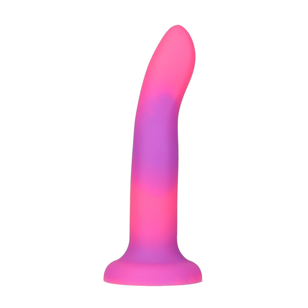 Фалоімітатор, що світиться в темряві, ADDICTION Rave 8″, Glow in the Dark Dildo Pink Purple, 20,3 см - Фото №4 Фалоімітатор, що світиться в темряві, ADDICTION Rave 8″, Glow in the Dark Dildo Pink Purple, 20,3 см - Фото №4