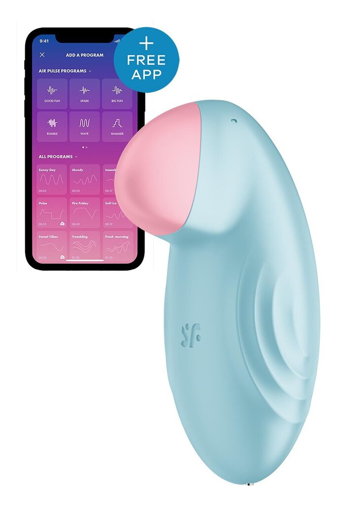 Смарт-вібратор для клітора Satisfyer Tropical Tip Light Blue - Фото №3 Смарт-вібратор для клітора Satisfyer Tropical Tip Light Blue - Фото №3