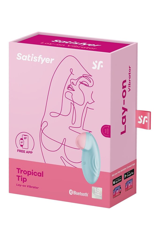 Смарт-вібратор для клітора Satisfyer Tropical Tip Light Blue - Фото №4 Смарт-вібратор для клітора Satisfyer Tropical Tip Light Blue - Фото №4