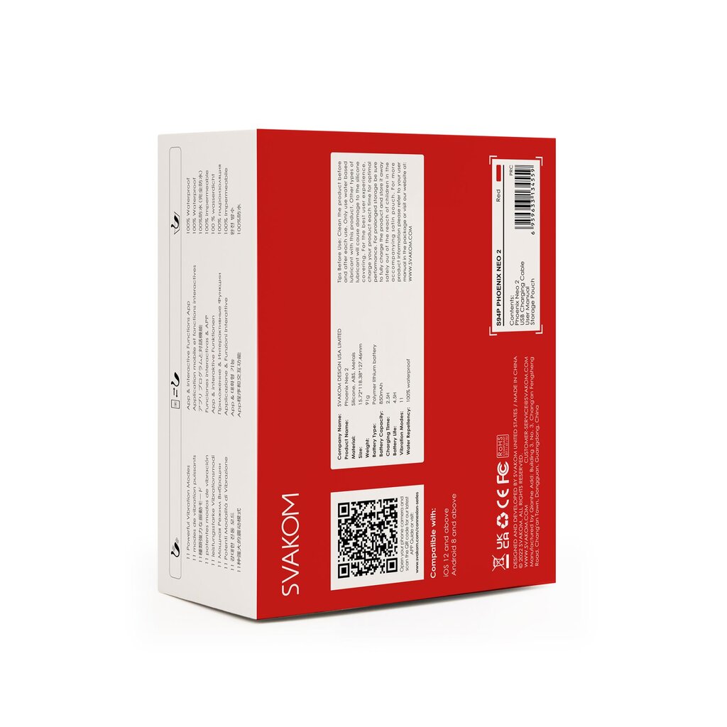 Интерактивное виброяйцо Svakom Phoenix Neo 2, обновленная модель - Фото №4 Интерактивное виброяйцо Svakom Phoenix Neo 2, обновленная модель - Фото №4