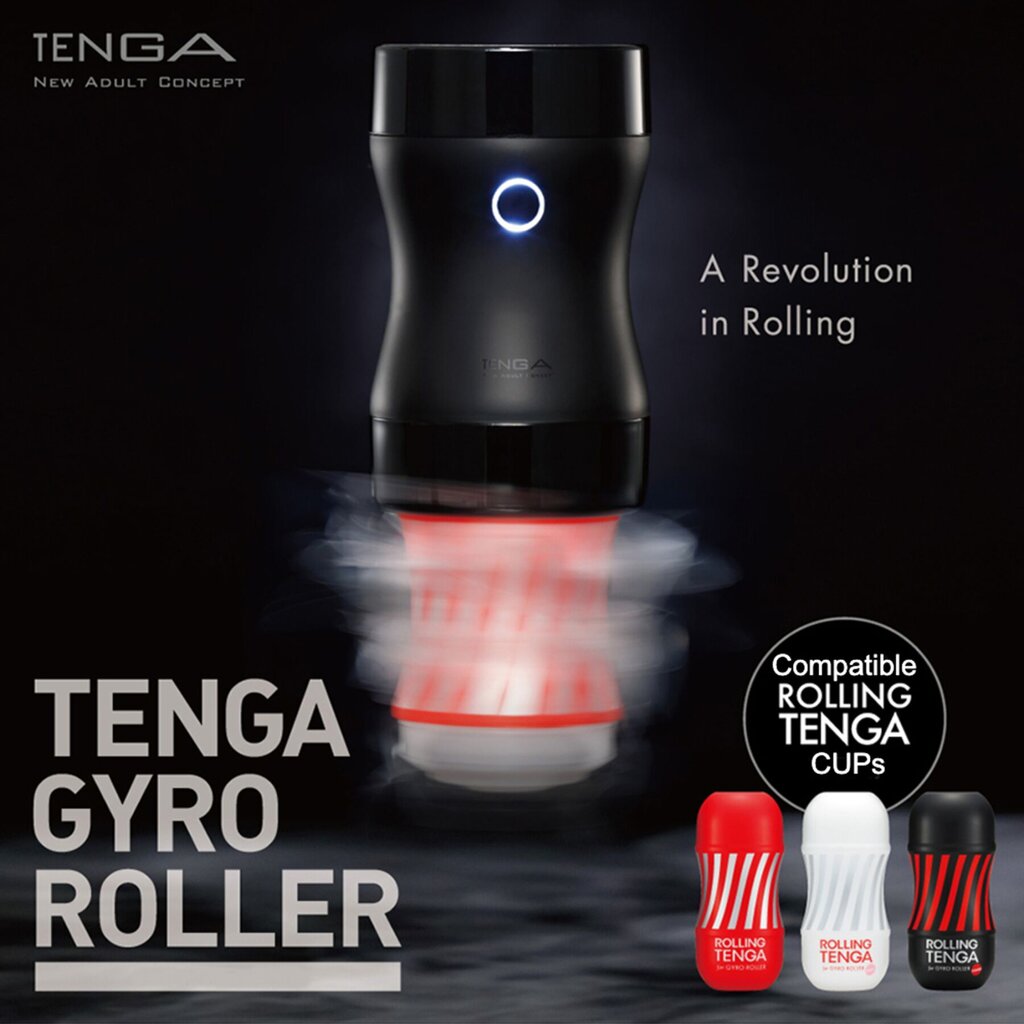 Мастурбатор Tenga Rolling Tenga Gyro Roller Cup Strong, новий рельєф для стимуляції обертанням - Фото №3