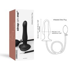 Надувний фалоімітатор Strap-On-Me INFLATABLE DILDO PLUG - NOIR, кулька всередині, діаметр до 6 см - Фото №1 Надувний фалоімітатор Strap-On-Me INFLATABLE DILDO PLUG - NOIR, кулька всередині, діаметр до 6 см - Фото №1