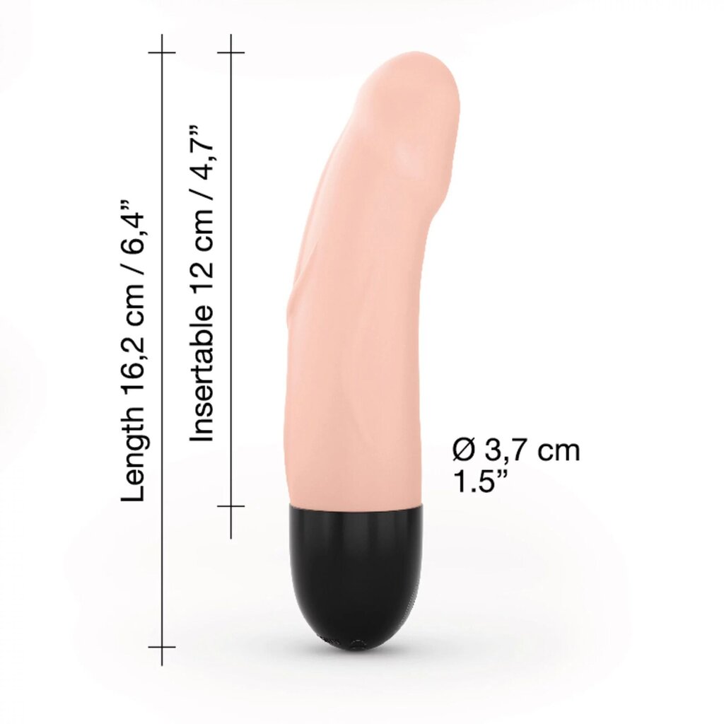 Вібратор Dorcel Real Vibration S Flesh 2.0, діаметр 3,7см, перезаряджається, для точки G - Фото №1 Вібратор Dorcel Real Vibration S Flesh 2.0, діаметр 3,7см, перезаряджається, для точки G - Фото №1