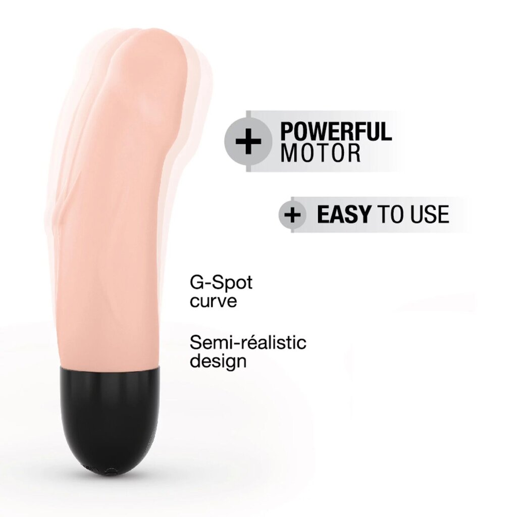 Вібратор Dorcel Real Vibration S Flesh 2.0, діаметр 3,7см, перезаряджається, для точки G - Фото №3 Вібратор Dorcel Real Vibration S Flesh 2.0, діаметр 3,7см, перезаряджається, для точки G - Фото №3