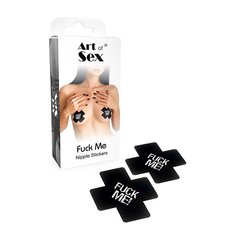 Пестиси на груди Art of Sex - Fuck me, Чорний - Фото №1 Пестиси на груди Art of Sex - Fuck me, Чорний - Фото №1