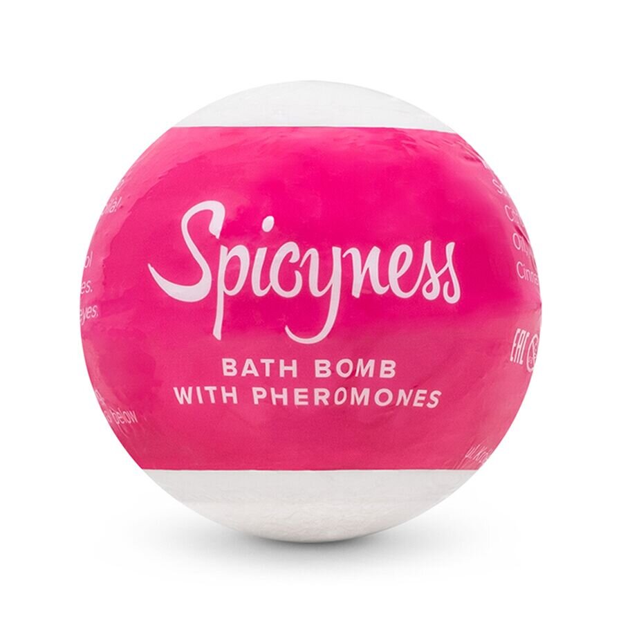 Бомбочка для ванни з феромонами Obsessive Bath bomb with pheromones Spicy (100 г) - Фото №1 Бомбочка для ванни з феромонами Obsessive Bath bomb with pheromones Spicy (100 г) - Фото №1