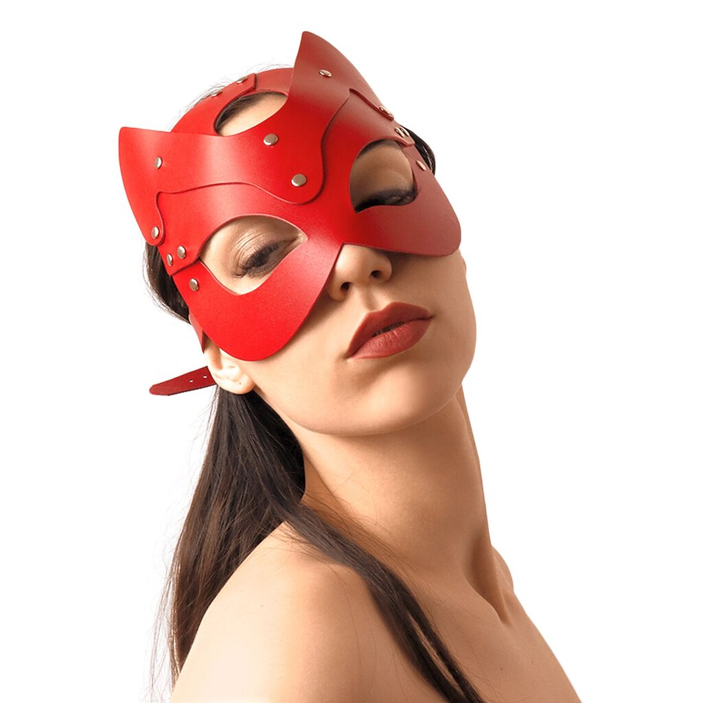 Маска Кішечки Art of Sex - Cat Mask, Красный - Фото №4