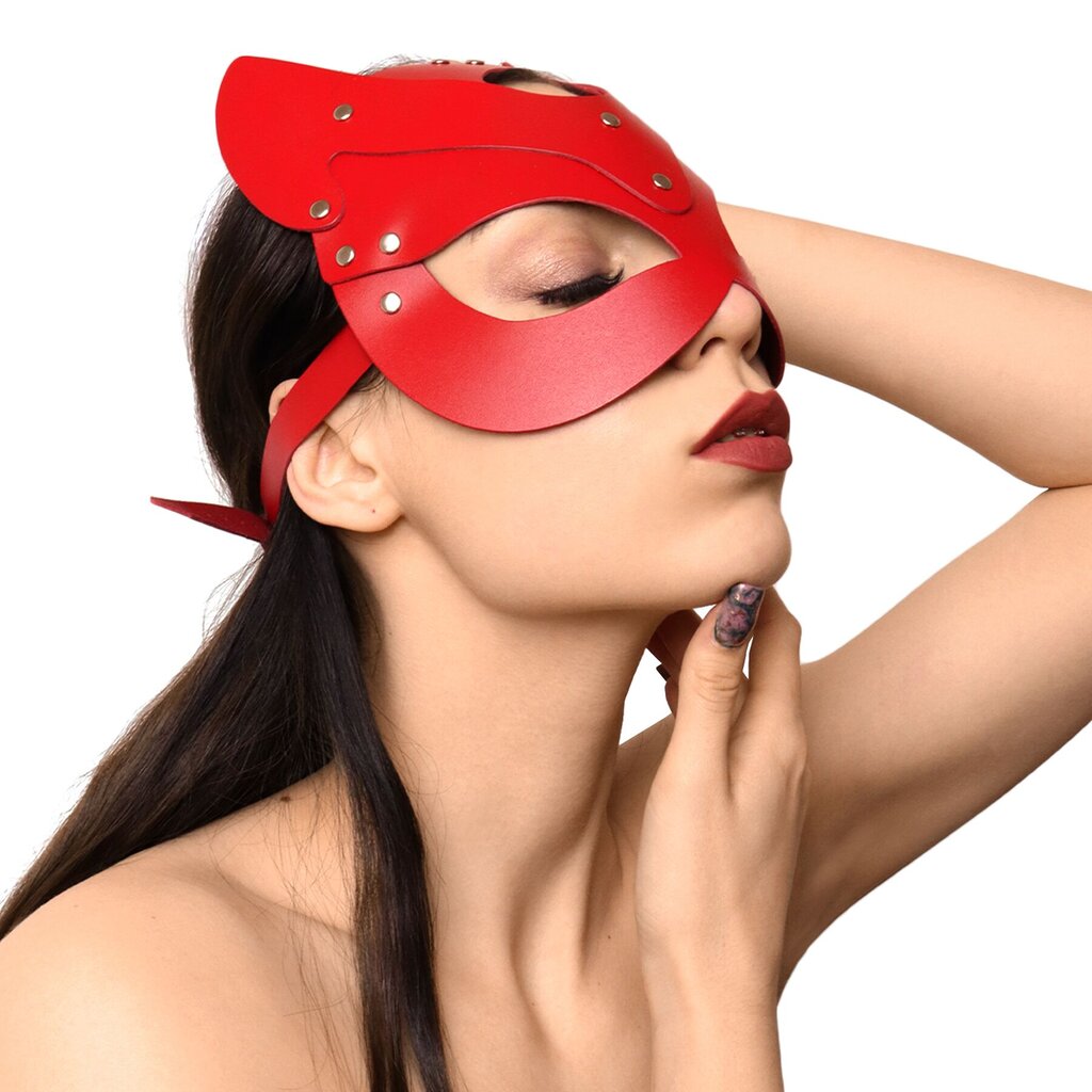Маска Кішечки Art of Sex - Cat Mask, Красный - Фото №5