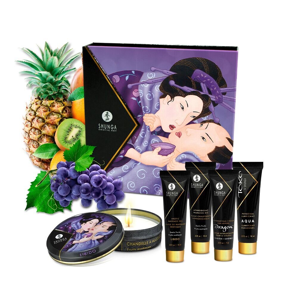 Подарунковий набір Shunga Geishas Secrets – Exotic Fruits для розкішної ночі вдвох - Фото №3 Подарунковий набір Shunga Geishas Secrets – Exotic Fruits для розкішної ночі вдвох - Фото №3