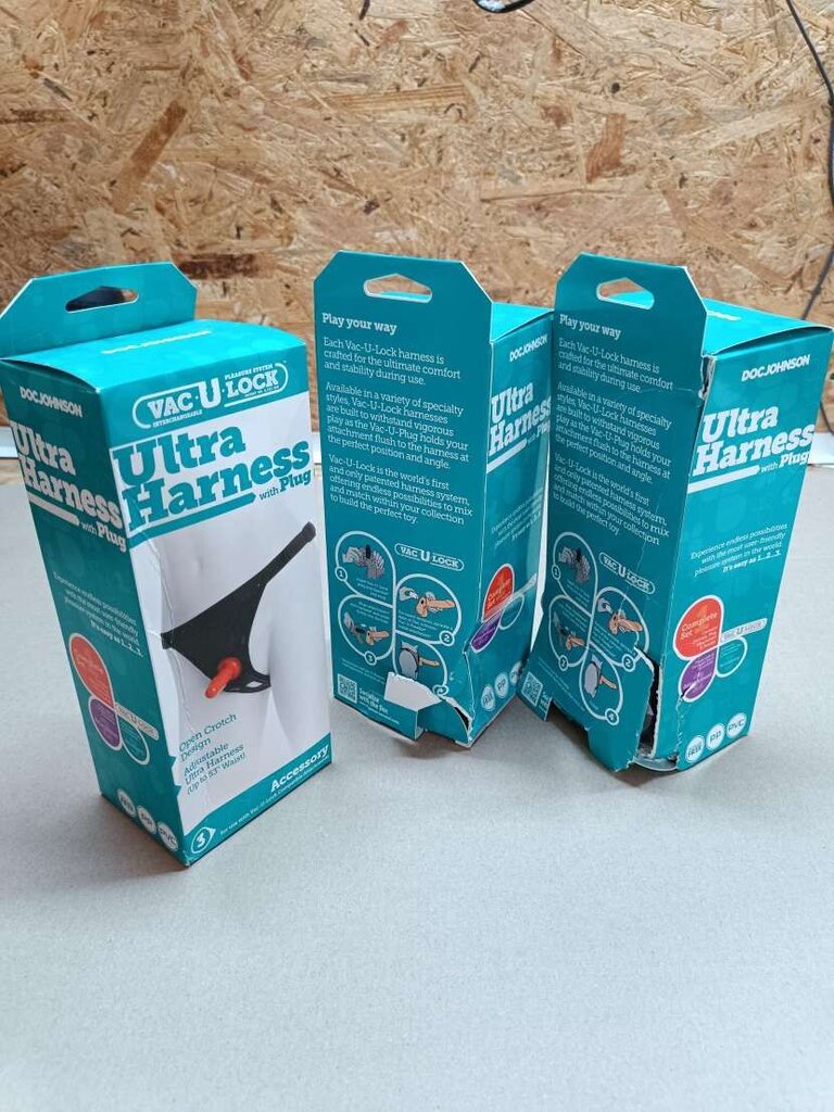 Трусики для страпона Doc Johnson Ultra Harness with Plug (мятая упаковка!!!) - Фото №3