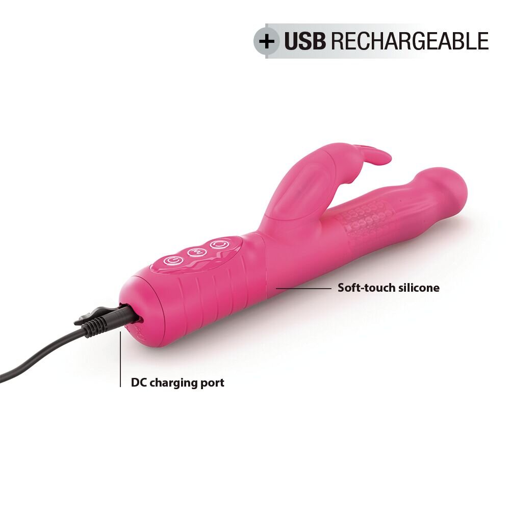 Вибратор-кролик Dorcel Baby Rabbit Magenta 2.0 с жемчужным массажем и вращающейся головкой - Фото №3 Вибратор-кролик Dorcel Baby Rabbit Magenta 2.0 с жемчужным массажем и вращающейся головкой - Фото №3