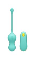 Виброяйцо для точки G с пультом управления Romp Cello Light Teal, водонепроницаемое - Фото №1