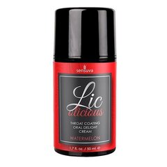 Гель для мінету Sensuva Lic-o-licious Watermelon (50 мл), оліїстий, без цукру - Фото №1