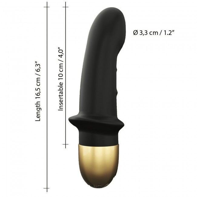 Вибратор Dorcel Mini Lover Black 2.0 перезаряжаемый, для точки G и массажа простаты - Фото №3
