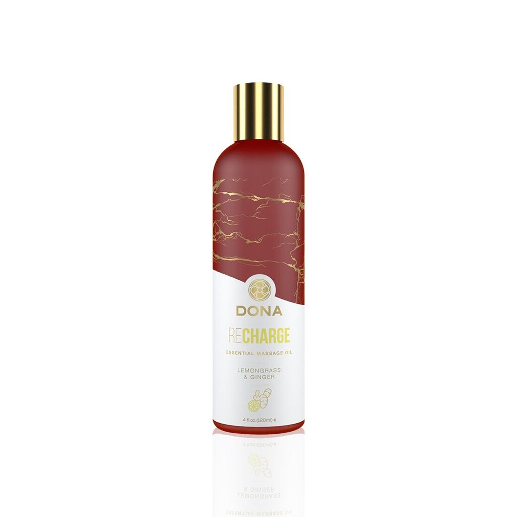 Натуральна масажна олія DONA Recharge — Lemongrass & Gingerl (120 мл) з ефірними оліями - Фото №1 Натуральна масажна олія DONA Recharge — Lemongrass & Gingerl (120 мл) з ефірними оліями - Фото №1