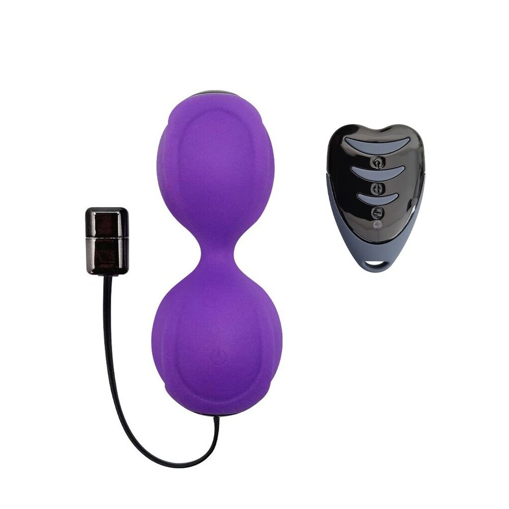 Вагинальные шарики с вибрацией Adrien Lastic Kegel Vibe Purple, диаметр 3,7см - Фото №4 Вагинальные шарики с вибрацией Adrien Lastic Kegel Vibe Purple, диаметр 3,7см - Фото №4