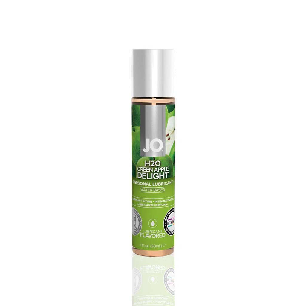 Смазка на водной основе JO H2O — Green Apple (30 мл) без сахара, растительный глицерин - Фото №4 Смазка на водной основе JO H2O — Green Apple (30 мл) без сахара, растительный глицерин - Фото №4